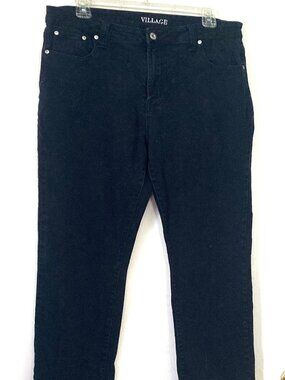 Village Women's Black Size 16 Blue Jeans